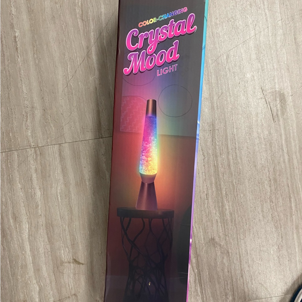 Crystal Mood Light Lava Lamp NWT